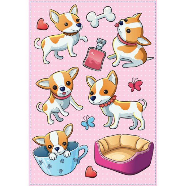 Условное изображение корги сзади