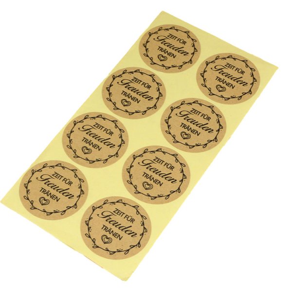 Круглые наклейки с логотипом