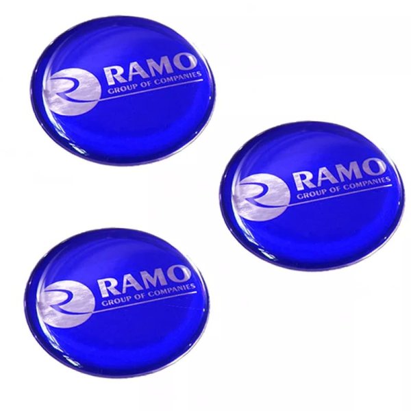 Круглые наклейки с логотипом