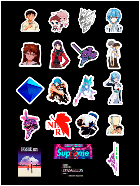 Стикеры по Евангелиону