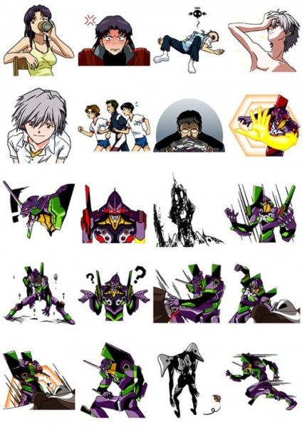 Евангелион Стикеры