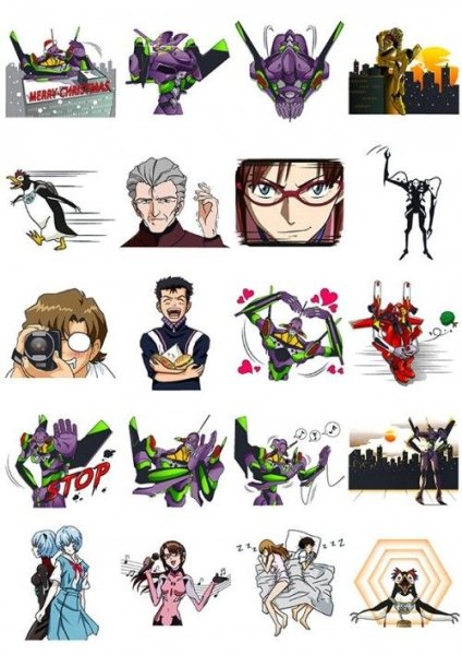 Евангелион Стикеры Рей