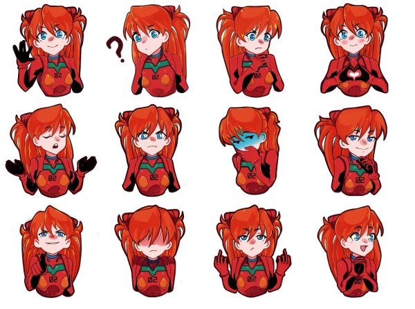 Стикер пак Евангелион