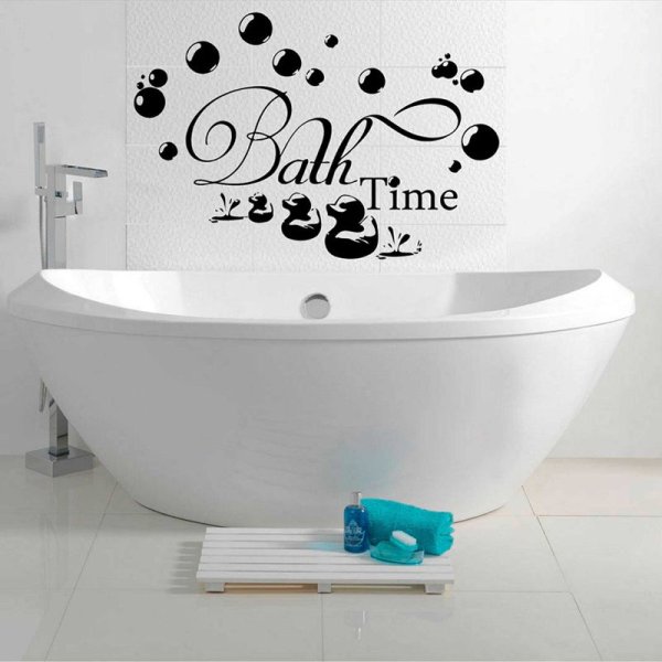 Наклейки для ванной комнаты на стену