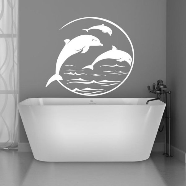 Декоративные наклейки для ванной комнаты