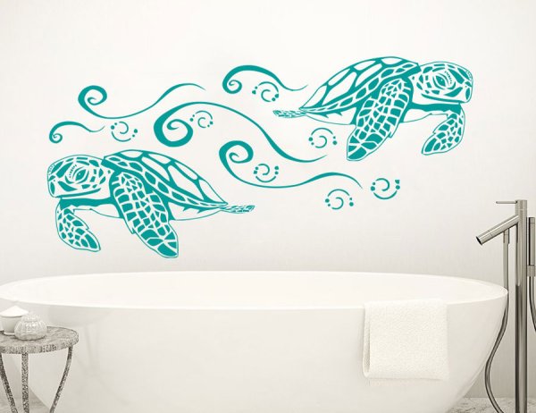 Трафареты для стен в ванную