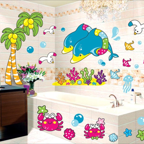 Трафареты для декора в ванной