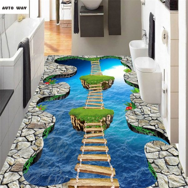 3d наклейки на пол