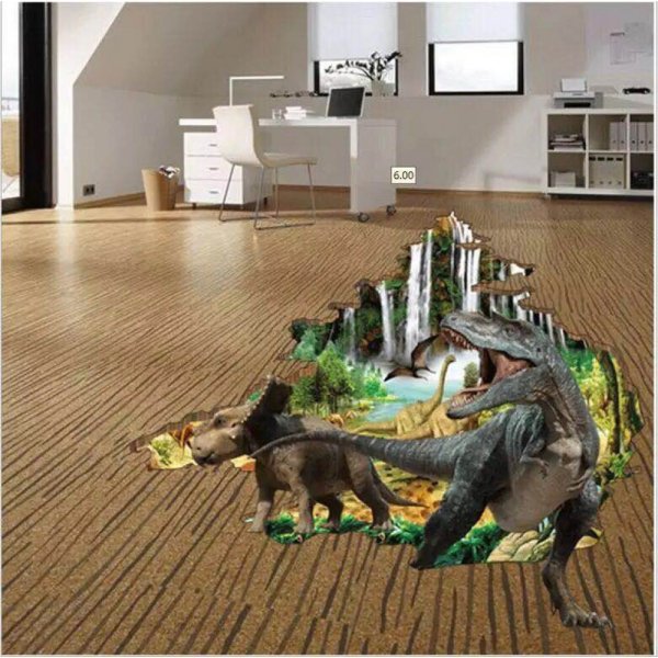 3д наклейки на пол