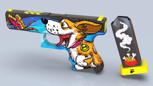 Наклейка клык КС го