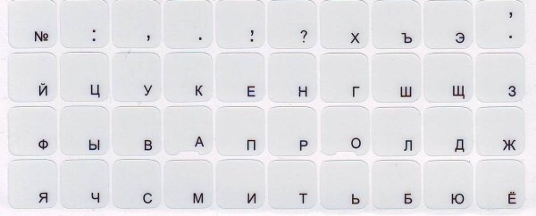 Наклейки на клавиатуру