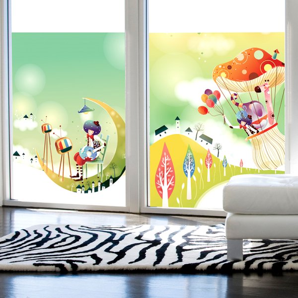 Наклейки на окна детские