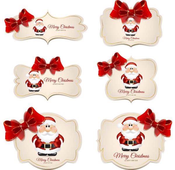 Новогодние этикетки для подарков