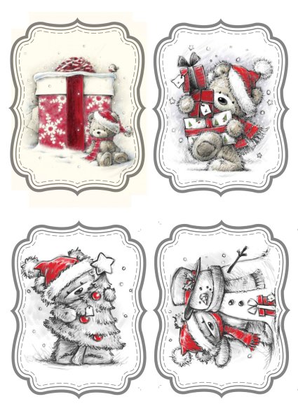 Бирки на подарки новогодние