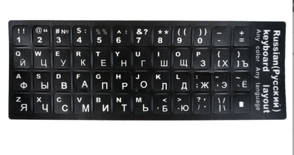 Клавиатура с русскими буквами