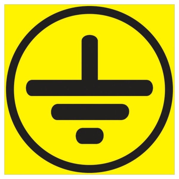 Знак заземления 30х30 IEK арт.4476э