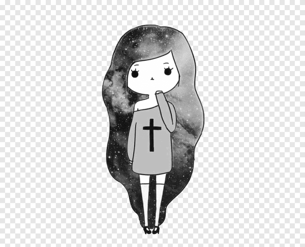 Наклейки для девочек чб