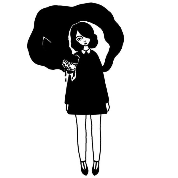 Наклейки для девочек черно белые