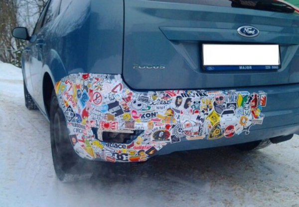Стикербомбинг Форд фокус 2