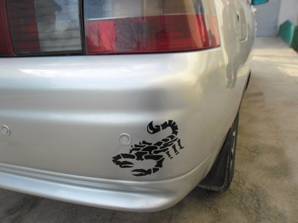 Надписи на бампер авто