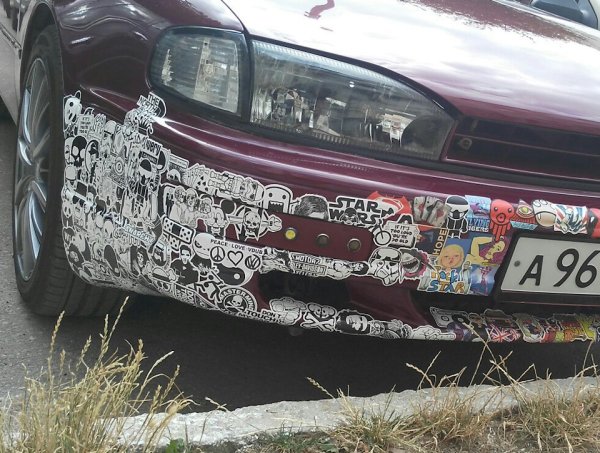 Наклейки на бампер