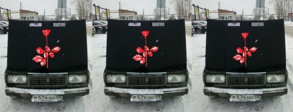 ВАЗ 2107 С розами на капоте