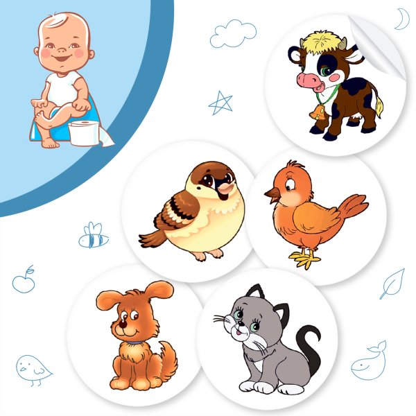 Наклейки в горшок для приучения к горшку