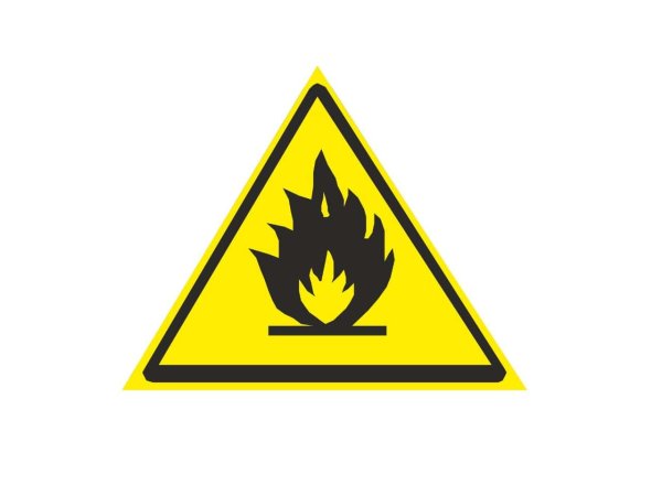 Табличка "Огнеопасно"