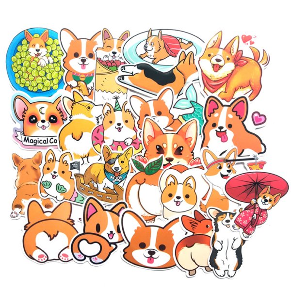 Стикерпаки корги