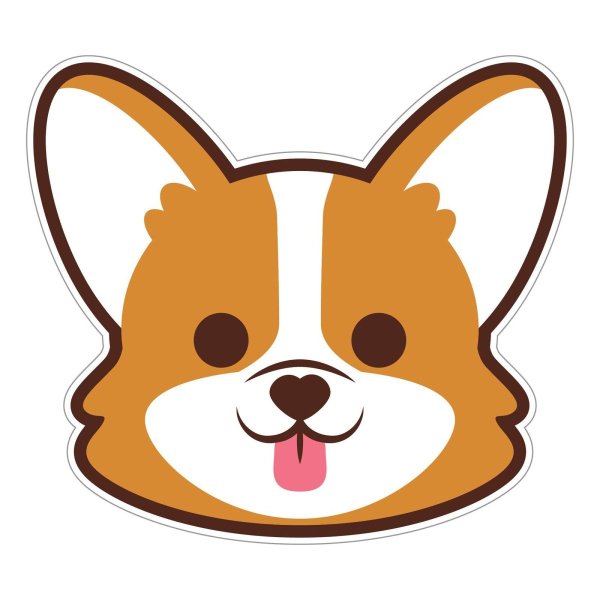 Наклейки-Стикеры "корги"