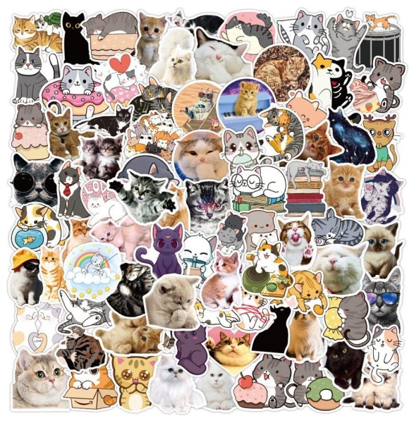 Наклейки котики