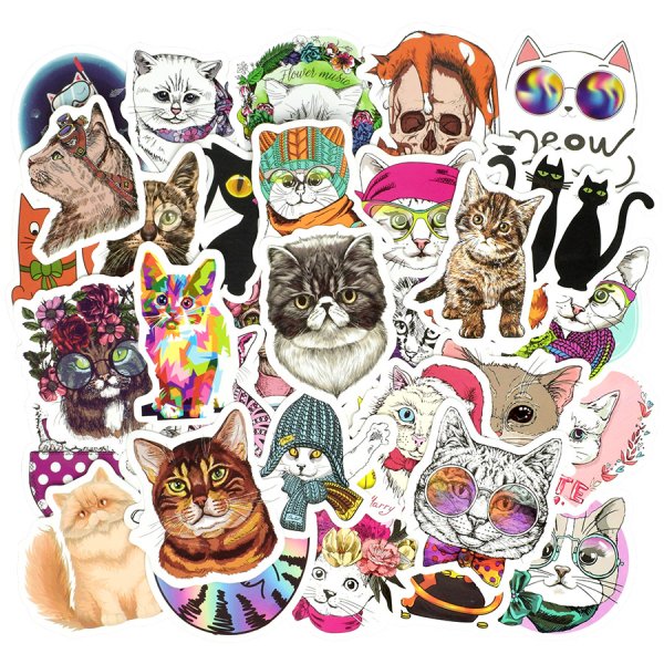 Наклейки котики