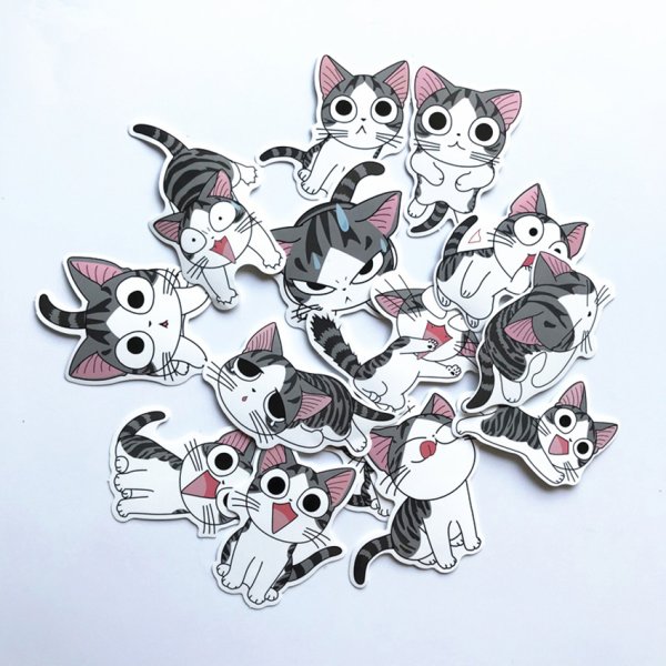 Самодельные наклейки котики