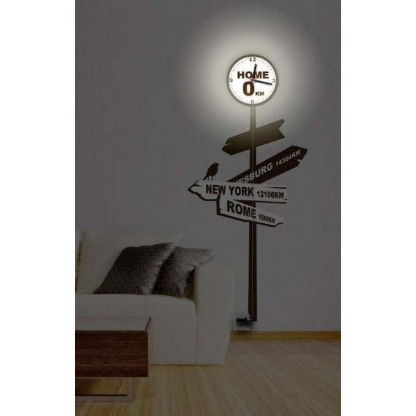 Feron светильник-часы (1хr6) 8х0,5w eds 5730smd с USB-проводом 23282