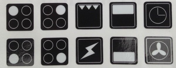 Наклейки на плиту Индезит