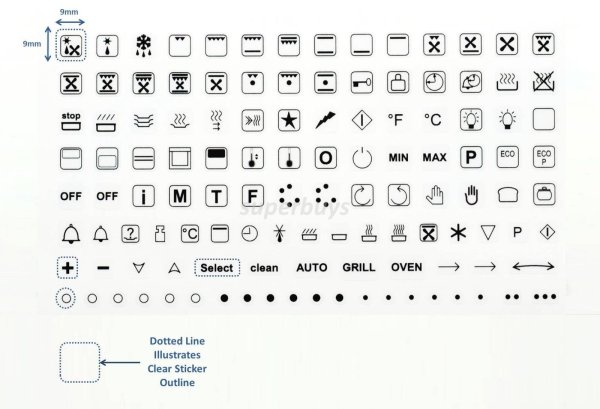 Наклейки на плиту газовую Indesit k1g20