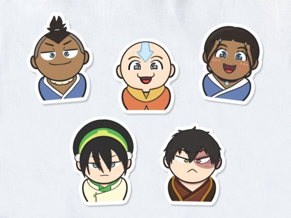 Набор стикеров аватар (avatar)