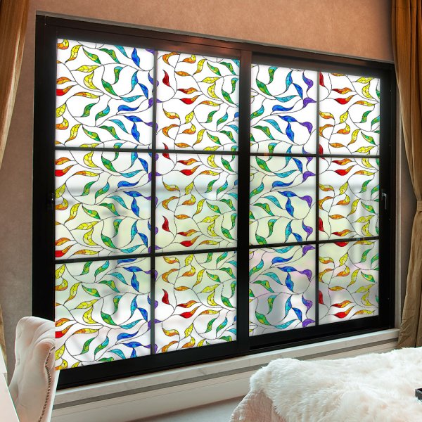 Витражная пленка на окно прозрачная