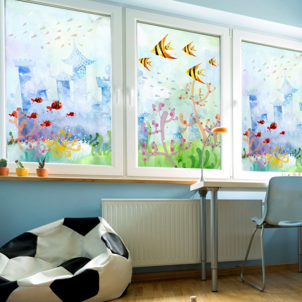 Декоративные наклейки на окна