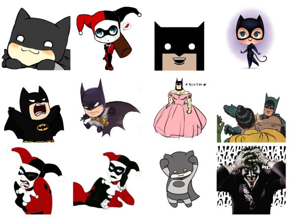 Набор наклеек Бэтмен