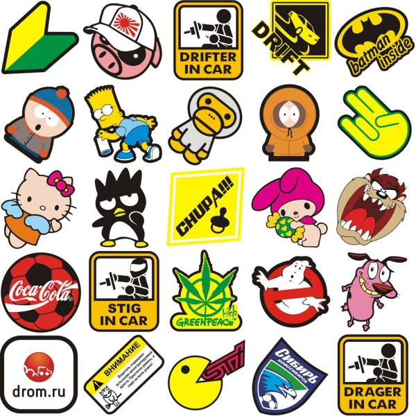 Маленькие наклейки