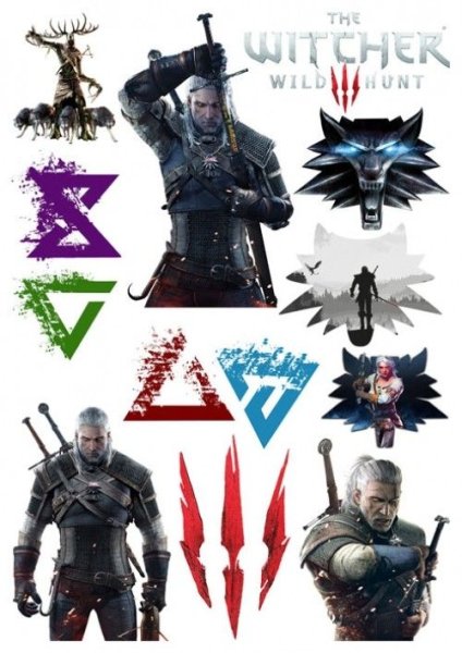 Стикеры Ведьмак наклейки