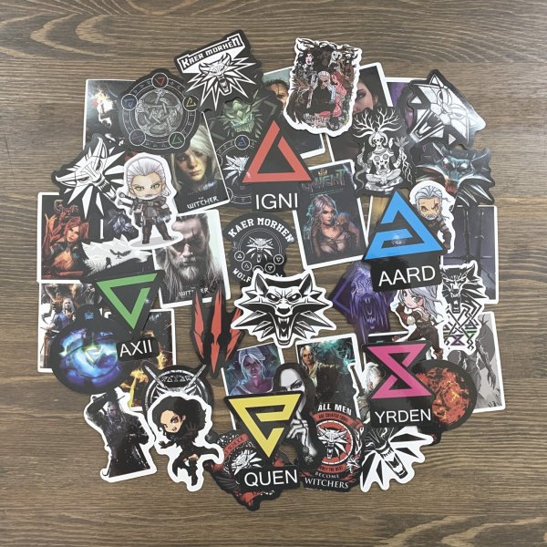 Ведьмак наклейки для распечатки