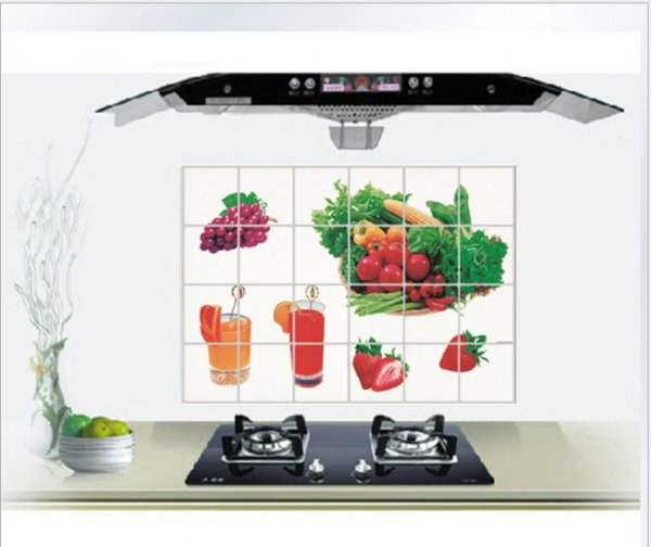 Термостойкие наклейки для кухни над плитой