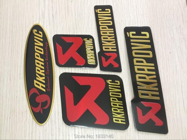 Акрапович выхлоп наклейка
