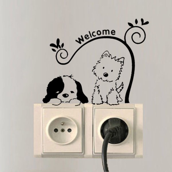 Интерьерная наклейка на выключатель