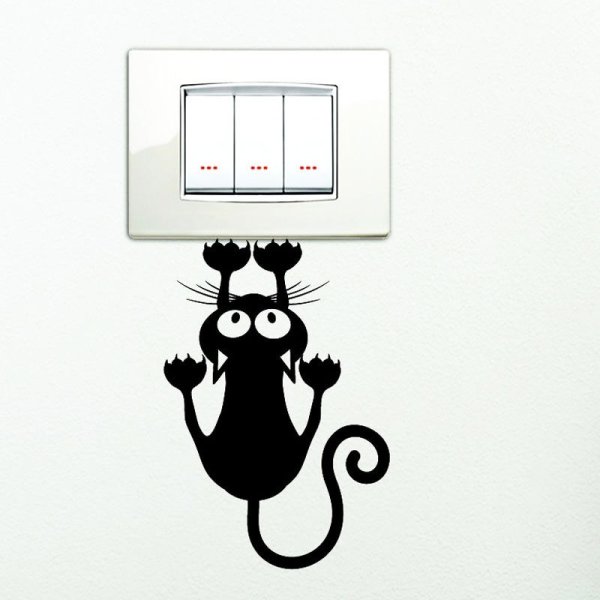 Наклейки на выключатели и розетки