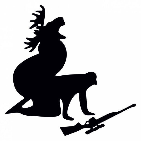 Трафарет охотник