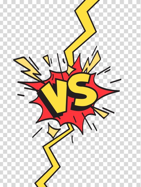 Vs на прозрачном фоне
