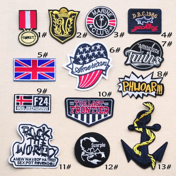 Нашивки и наклейки на одежду